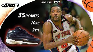 Latrell Sprewell 35points VS San Antonio Spurs G5 1999 NBA Finals [upl. by Lindbom]