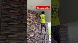 Elevation tiles fronthome interiordesign wall tile house shorts viralvideo [upl. by Atteirneh851]