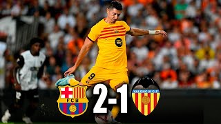 BARCELONA vs VALENCIA 21  La Liga 2024 [upl. by Aima]