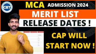 MCA Merit List Dates Released 2024  MCA Merit List Important Dates 2024 [upl. by Edylc158]