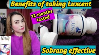 LUXCENT LUMINOUS CAPS GLUTATHIONE  12 months Review  Benefits of taking Luxcent Gluta Glutathione [upl. by Tsnre]