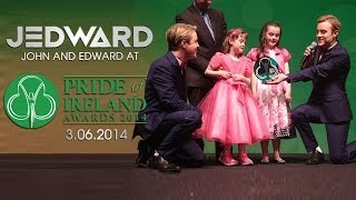 Jedward and Niall Horan at the Pride Of Ireland Awards  3062014 [upl. by Gian]