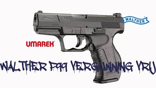 Umarex  Walther P99 008 joule CE airsoft pistool alle leeftijden en vergunning vrij [upl. by Ainesey]