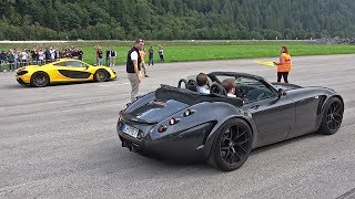 Wiesmann MF5 Roadster vs McLaren P1 [upl. by Yrogreg]