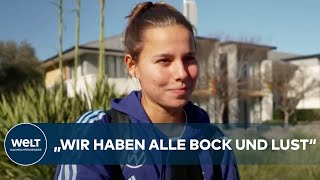 FRAUENFUSSBALLWM IN AUSTRALIEN DFBFrauen beginnen WMVorbereitung vor Ort [upl. by Tirma]