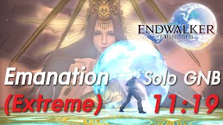 FFXIV Emanation Extreme  Lakshmi 1119 Solo Unsync GNB 608 [upl. by Goober414]