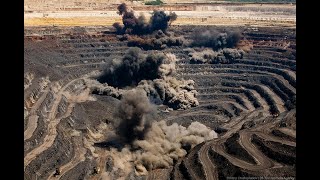 Blasting in opencast Coal mines  Blasting Technic and process [upl. by Htepsle]