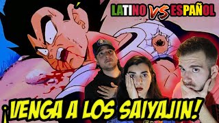 ESPAÑOLES REACCIONAN A DRAGON BALL LATINO VS CASTELLANO  🔥MUERTE VEGETA POR FREEZER🔥SAGA FREEZER [upl. by Ecinnaj]