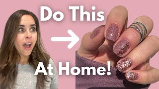 Dip powder on short natural nails  beginners guide to at home manicures [upl. by Candida]