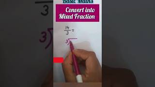 Basic MathsConvert into Mixed Fraction 😀 Mixed Fraction maths educationmathstricks [upl. by Knowle]