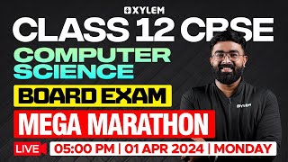 Class 12 CBSE Computer Science  Board Exam  Mega Marathon  Xylem CBSE 11 amp 12 [upl. by Ynalem658]