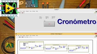 CRONÓMETRORELOJ LABVIEW [upl. by Nagard]