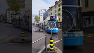 VBZ Bus und Strassenbahn bei der Haltestelle Zürich Albisriedenplatz [upl. by Aicilyhp]