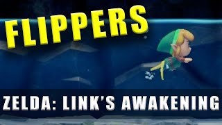 The Legend of Zelda Links Awakening Switch Flippers  How to swim [upl. by Gass]