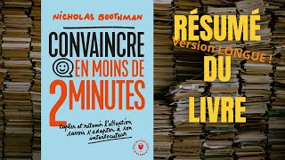 Résumé du livre quotConvaincre en moins de 2 minutesquot [upl. by Enirehtakyram]