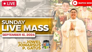 SUNDAY FILIPINO LIVE MASS TODAY ONLINE II SEPTEMBER 15 2024 II FR JOWEL JOMARSUS GATUS [upl. by Nylia]