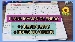 💐PLANIFICACION DE ENERO  PRESUPUESTO  RETOS DE AHORRO [upl. by Queenie]