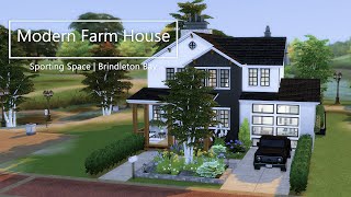 Modern Farm House in Brindleton Bay  The Sims 4  Stop Motion Build  No CC [upl. by Meraree974]