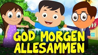 Barnesanger på norsk  God morgen alle sammen med tekst  Norske barnesanger [upl. by Milurd816]