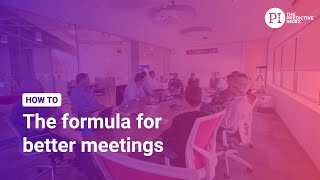 How to run effective team meetings [upl. by Hogle]