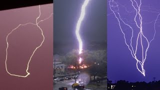 STRANGE LIGHTNING STRIKES  Caught on Camera and explained [upl. by Aztinay]