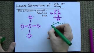 Lewis Structure of SO42 Sulfate CORRECT [upl. by Nnadroj]