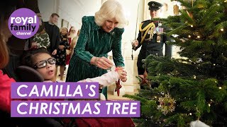 Queen Camilla Invites Little Helpers to Decorate Christmas Tree [upl. by Dahlia816]