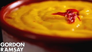 How To Make Garlic amp Saffron Mayonnaise  Gordon Ramsay [upl. by Leerzej]