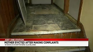 Cleveland woman gets eviction notice loses Section 8 after complaints about unsafe conditions [upl. by Dnivra980]