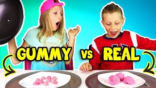 GUMMY vs REAL FOOD 3 [upl. by Aenal381]