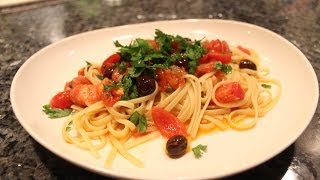 Linguine with Anchovies Capers and Olives [upl. by Chandra]