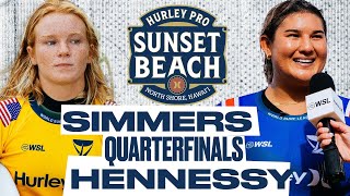 Caitlin Simmers vs Brisa Hennessy  Hurley Pro Sunset Beach 2024  Quarterfinals [upl. by Suzann941]