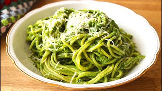 Spaghetti mit Grünkohl Pesto 💚  So lecker einfach amp einfach  Canans Rezepte [upl. by Oinimreh]