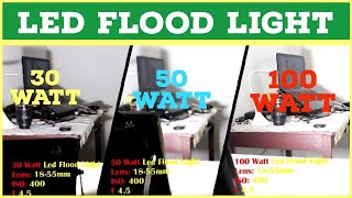 Led Flood light Indoor and Outdoor usages and Demonstration  Led Flood Lights 30w 50w 100w [upl. by Shina]