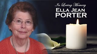 Memorial Service for Ella Jean Porter [upl. by Rozalie]