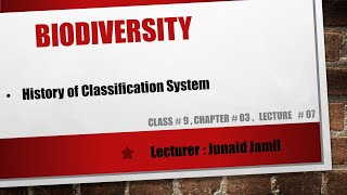 Class 9 Biology Chapter 3 History of Classification System [upl. by Ronile288]