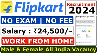 Flipkart Work From Home 2024  Flipkart Recruitment 2024  Flipkart New Vacancy 2024  Flipkart Jobs [upl. by Akinnor]