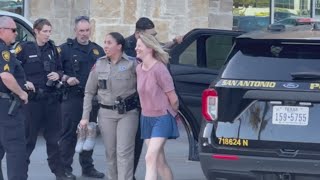 Caught on video Woman arrested at Quarry Market Shopping Center after leading troopers on chase [upl. by Ruscio]