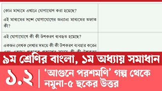 নবম শ্রেণির বাংলা ১ম অধ্যায় নমুনা ৫  আগুনে পরশমণি গল্পের প্রশ্ন উত্তর  Class 9 Bangla Chapter 1 [upl. by Ailemrac]