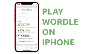 EASY STEPS How To Play Wordle on iPhone or iPad [upl. by Maag]