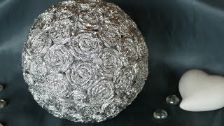 Kugel basteln – Wohndeko basteln aus Alufolie fürs ganze Jahr – tinker living room decoration [upl. by O'Meara534]