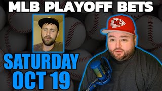 MLB Playoffs Bets With Kyle Kirms Picks Saturday October 19 [upl. by Fugazy]