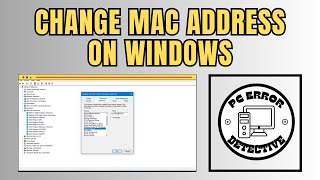 How to Change Mac Address on Windows 10 [upl. by Nozicka]