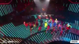 cheryl cole shows off her azonto skills on stage with reggie and bollie HD must watch [upl. by Mathe905]