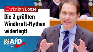 Die 3 größten WindkraftMythen widerlegt – Christian Loose AfD [upl. by Durham799]