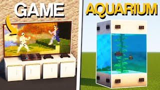 Minecraft 20 BEST Furniture Build Hacks amp Ideas [upl. by Petronella345]