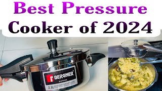 Best Cooker Bergner Pressure Cooker Unboxing and Review veg pulao in Cookerunboxing [upl. by Margareta906]