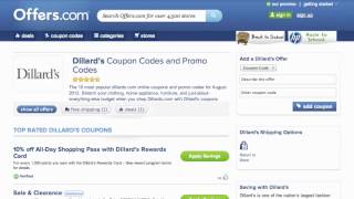 Dillards Coupon Code 2013  How to use Promo Codes and Coupons for Dillardscom [upl. by Pessa]