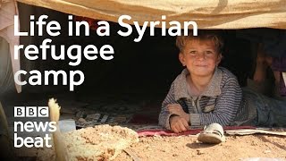 Life in a Syrian refugee camp  BBC Newsbeat [upl. by Aikkin]