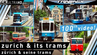 Zürich amp seine Straßenbahnen  4K [upl. by Jelks]